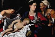 Carlo Saraceni The Madonna and Child with Saint Anne and an Angle china oil painting artist